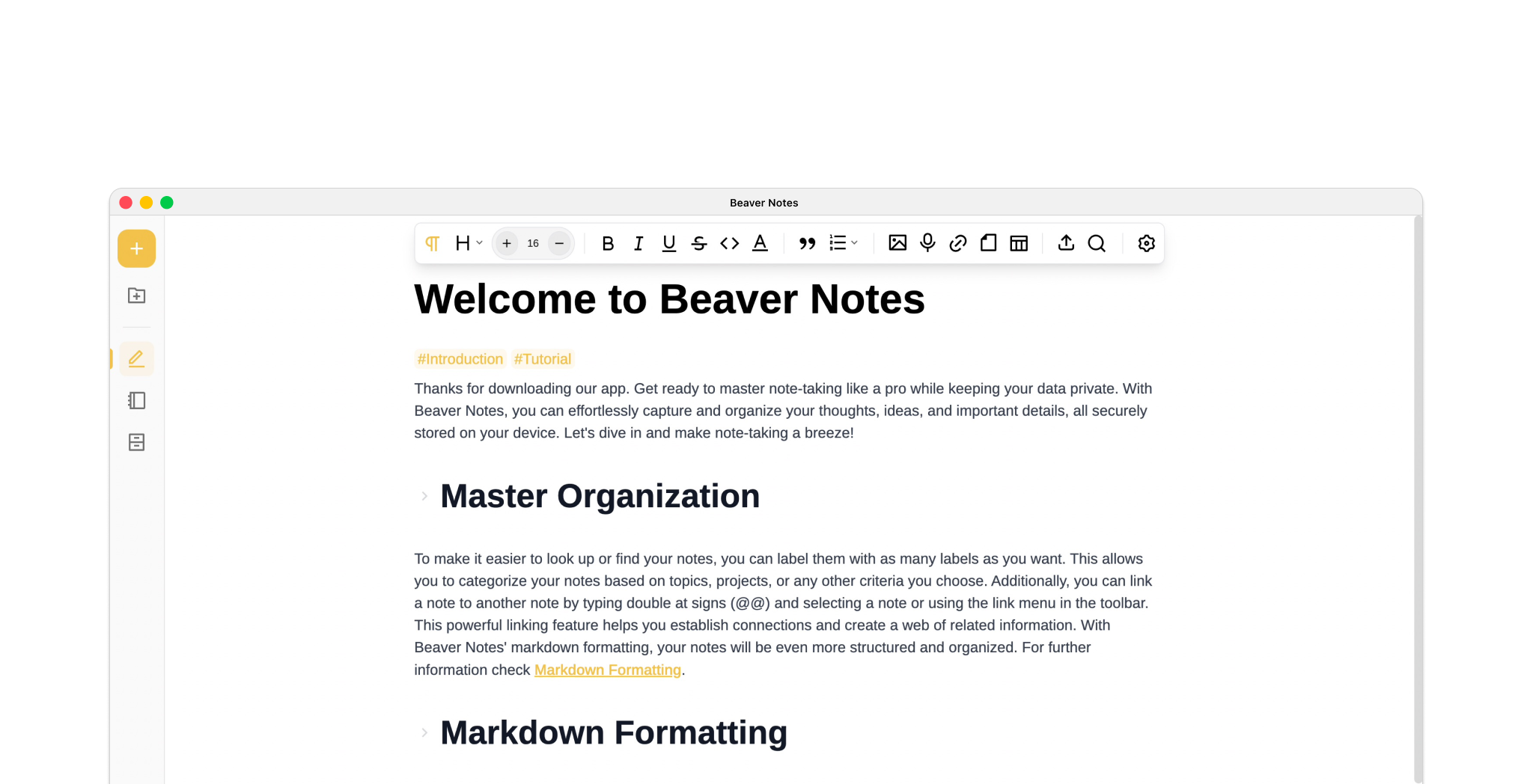 Beaver Notes banner